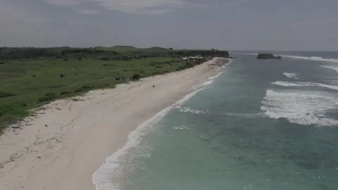 Sungkun beach aerial view Stock Footage 169830936