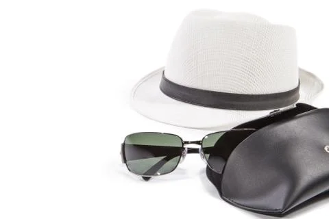 Sunglasses and case Stock Photos
