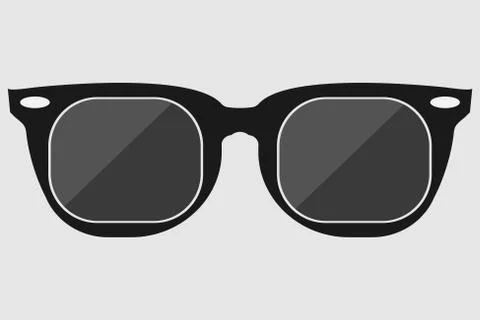 Sunglasses black Icon on white background,Vector illustration Stock Illustration