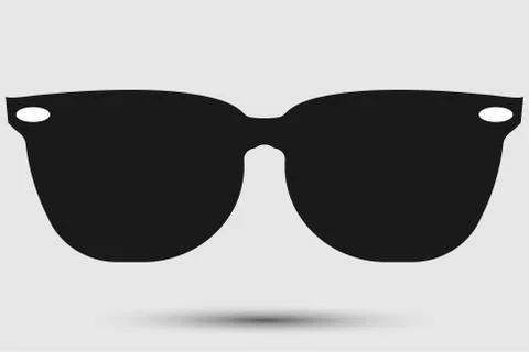 Sunglasses black Icon on white background,Vector illustration Stock Illustration