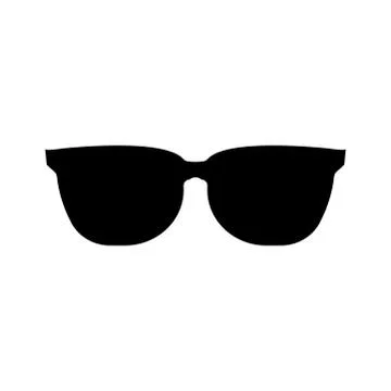 Sunglasses black Icon on white background.vector illustration Stock Illustration