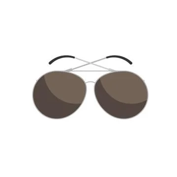 Sunglasses colored flat web icon Stock Illustration