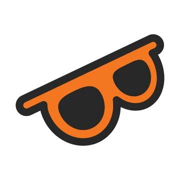 Sunglasses colored icon Vector Stock Illustration