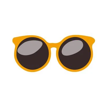 Sunglasses in doodle style. Stock Illustration