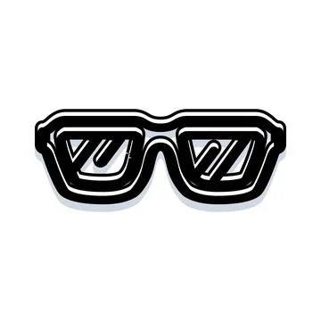 Sunglasses eyewear accessory protecting vision during summer style Stock Illustration