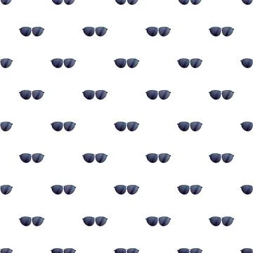 Sunglasses eyewear pattern creating a flat summer background イラスト素材