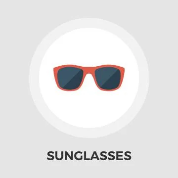Sunglasses flat icon Stock Illustration
