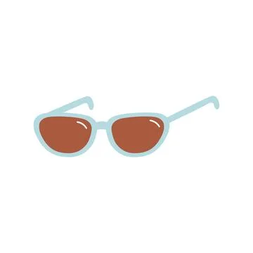 Sunglasses flat vector illustration on white background Stock Illustration