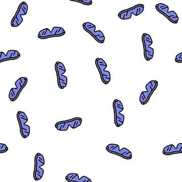 Sunglasses golf player accessory vector seamless pattern Stock Illustration