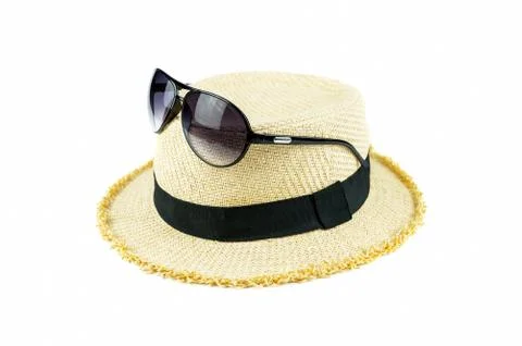 Sunglasses on hat. Stock Photos