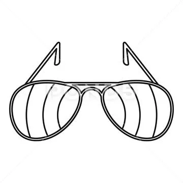 Doodle Outline Vector Illustration of Sunglasses. Cute Summer Doodle. Black  and White Line Art. Coloring Page for Children Stock Illustration -  Illustration of eyewear, glasses: 179825600
