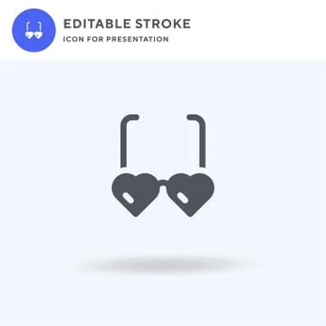 Sunglasses icon vector, filled flat sign, solid pictogram isolated on white Illustrazione stock