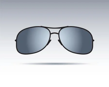 Sunglasses isolated. Vector Icons. Stock Illustration