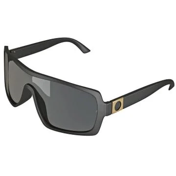 Sunglasses with large glass Stock Illustration