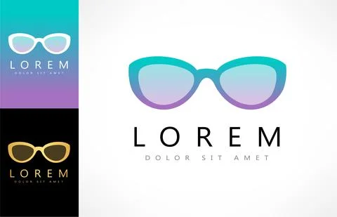 Sunglasses logo vector accessory design Stock-Illustration