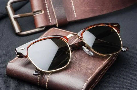 Sunglasses of men Stock Photos