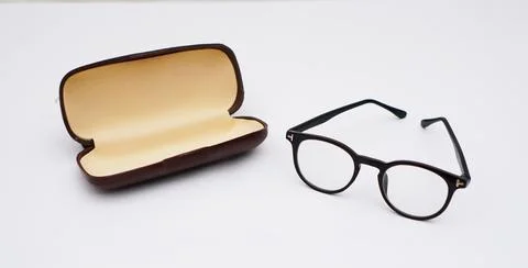 Sunglasses with open case Stock Photos