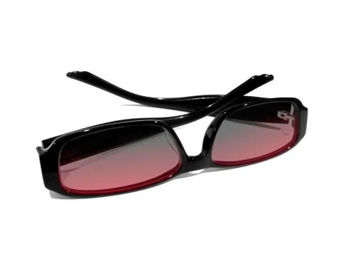 Sunglasses over white Stock Photos