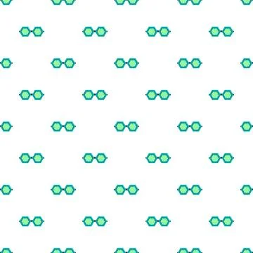 Sunglasses pattern creating a summer fashion background Stock Illustration