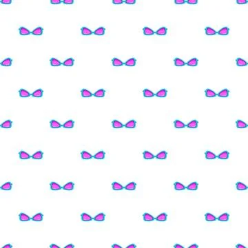 Sunglasses pattern with pink lenses and blue frames Stock Illustration