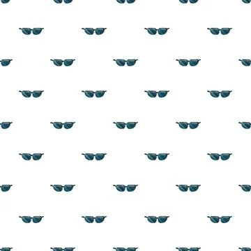 Sunglasses pattern repeating design for summer fashion background Stock Illustration
