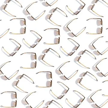 Sunglasses pattern on white background Stockfoto's