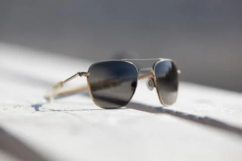 Sunglasses on a pier.GN Stock Photos