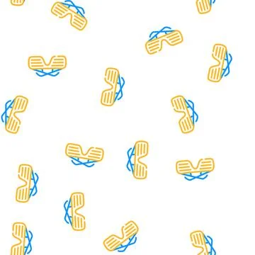 Sunglasses rapper stylish accessory vector seamless pattern Stock Illustration