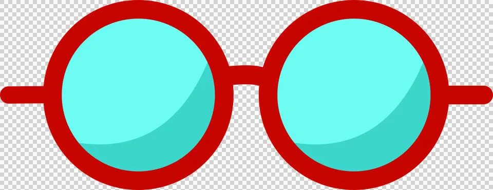 Sunglasses red frame Stock Illustration