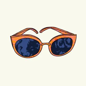 Sunglasses with reflections. Stock Illustration