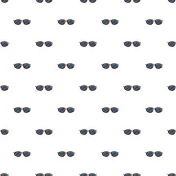 Sunglasses repeating pattern for summer fashion background Stock Illustration