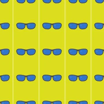 Sunglasses seamless pattern for use as wrapping paper gift or wallpaper and p Stock Illustration