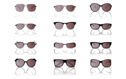 Sunglasses set Illustrazione stock