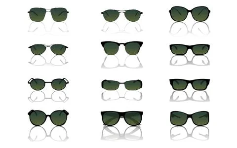 Sunglasses set Stock Illustration