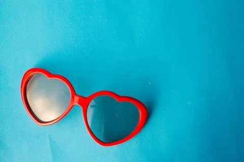 Sunglasses in the shape of hearts Stock Photos