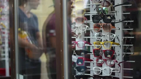 Sunglasses Shop Stock Footage 40484013