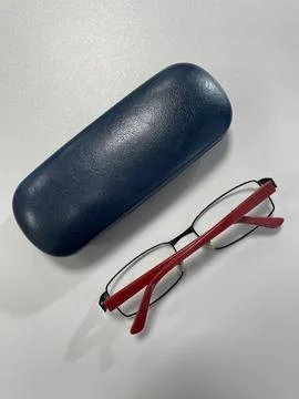 Sunglasses on a table. Stock Photos