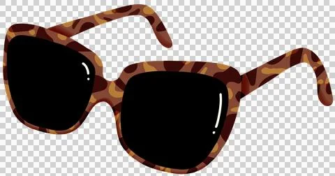 Sunglasses tortoiseshell Stock Illustration
