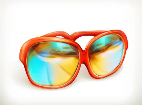 Sunglasses, vector icon Illustrazione stock