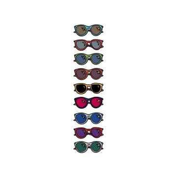 Sunglasses vector illustration. Stock Illustration