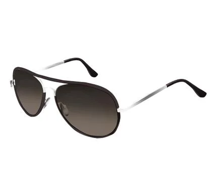Sunglasses vector illustration isolated. Grey and silver Stock Illustration