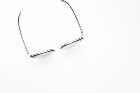 Sunglassess on white background and isolate retro style groud Stock Photos