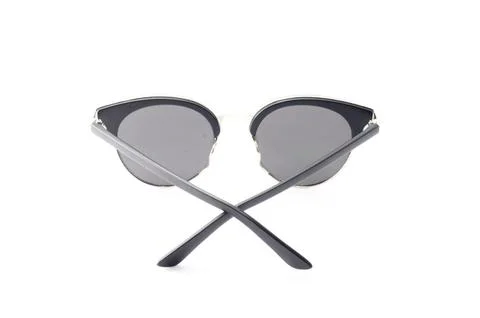 Sunglassess on white background and isolate retro style groud Stock Photos