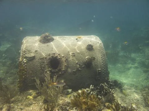 Sunken boiler Stock-Fotos
