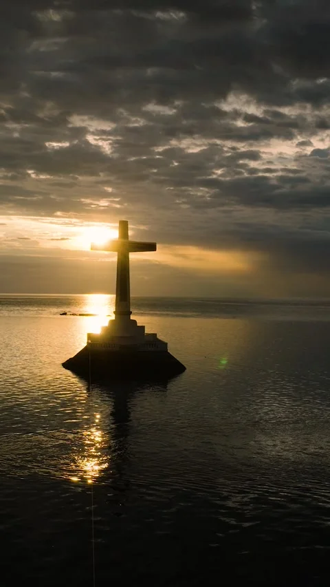 Sunken Cemetery in Camiguin Island. Philippines. Stock Footage 344813372