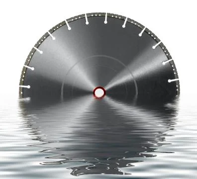 Sunken cutting wheel Illustrazione stock