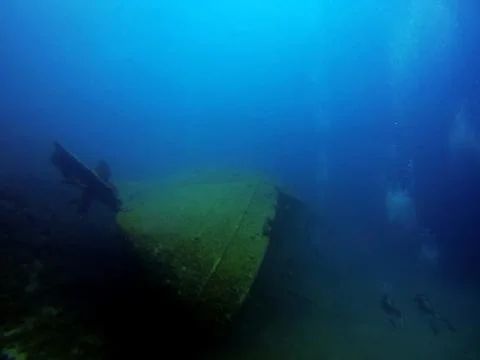 Sunken ship Stock Photos