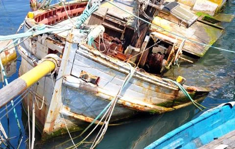 Sunken ship Stock Photos
