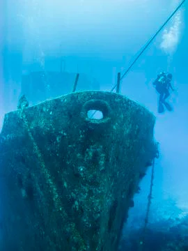 Sunken Ship Stockfoto's