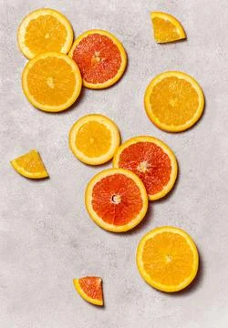 Sunkist and Cara-cara with creative composition Stock Photos